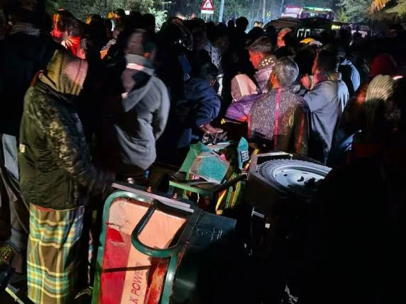 শেরপুরের নালিতাবাড়ীতে ট্রাক ও অটোরিকশার মুখোমুখি সংঘর্ষে দুজন নিহত